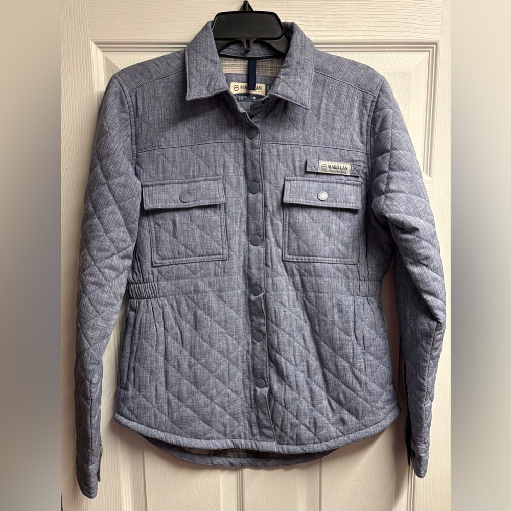 Magellan Quilted Jacket Shirt Size Medium